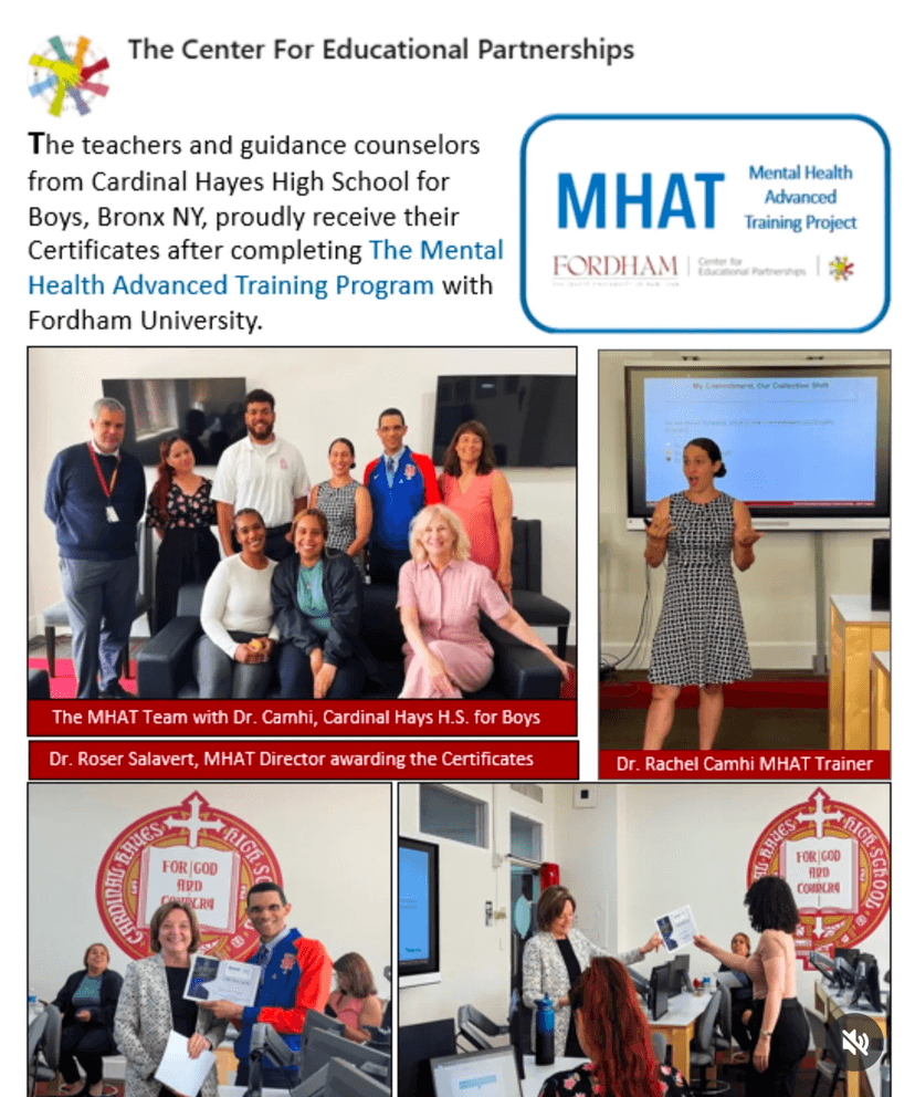 Dr. Rae Camhi at MHAT Training